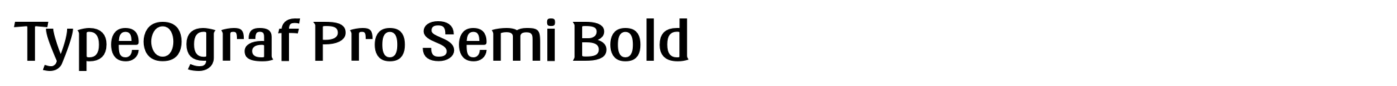 TypeOgraf Pro Semi Bold image
